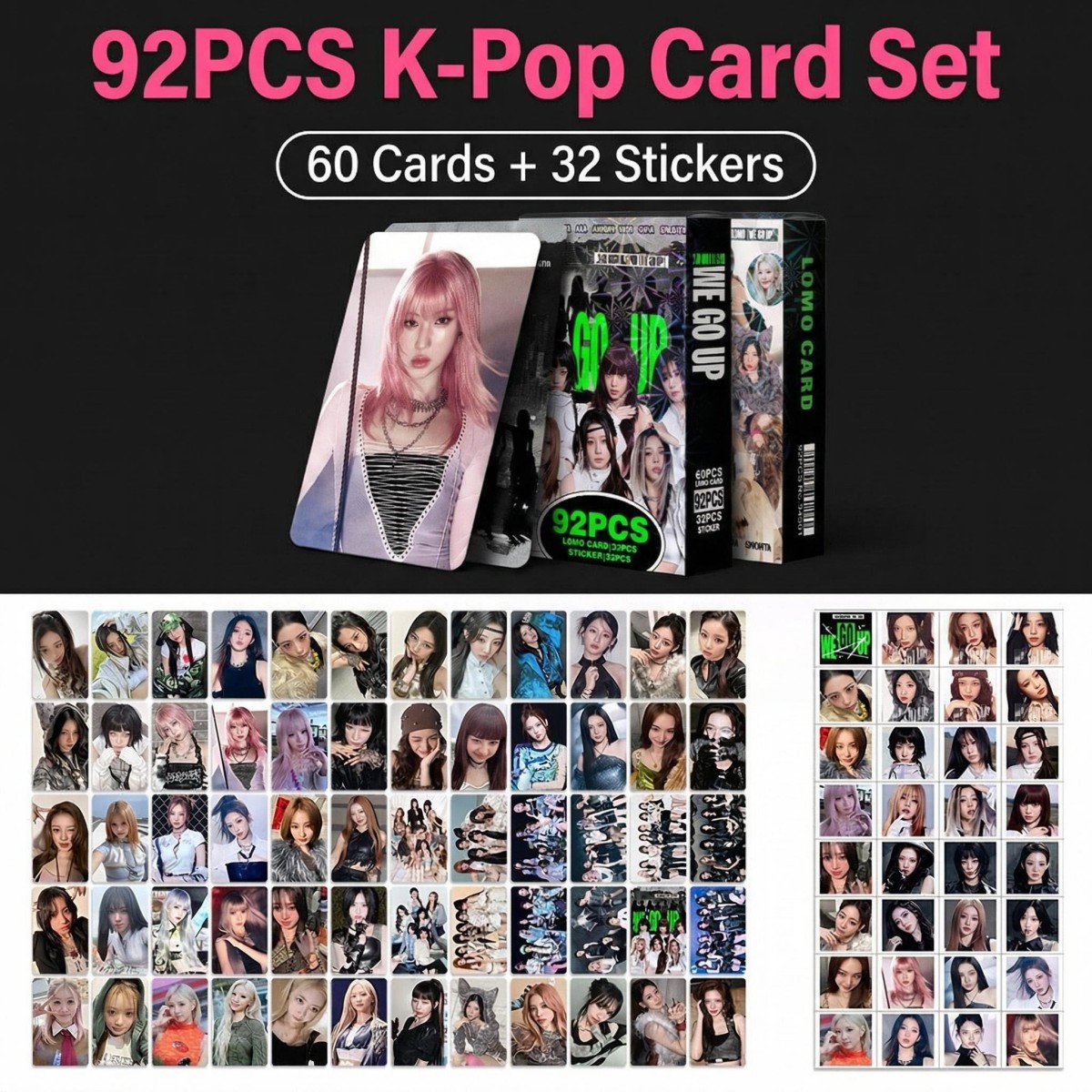 Newborn Gift Set - 92Pcs BABY MONSTER LOMO Card Set