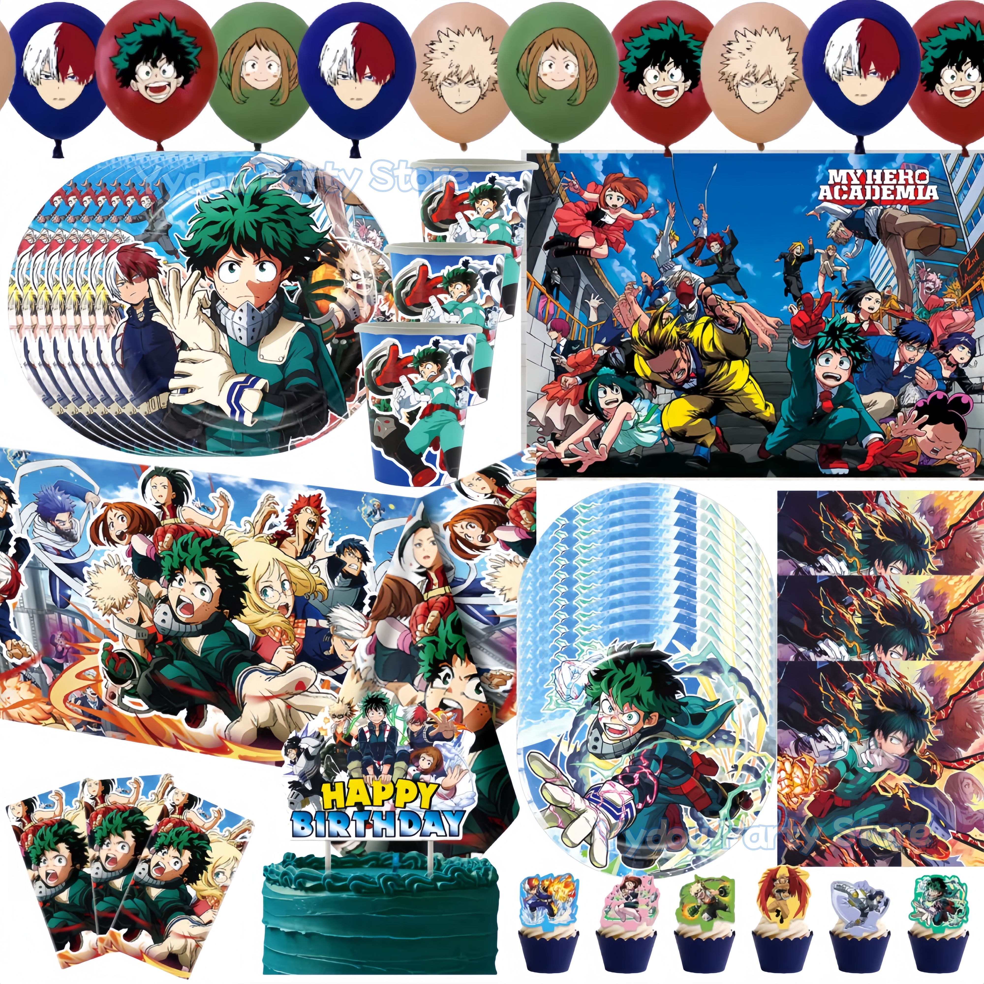 Baby Clothing Easter - Hero Academiaed Birthday Party Decoration Tableware