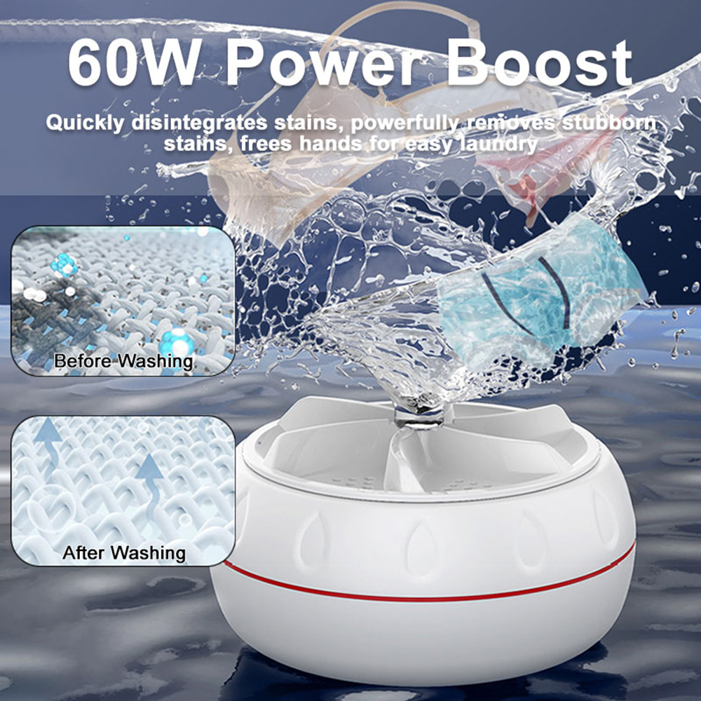Baby Clothing Washing Machine - 60W USB Portable Washing Machine Rotating