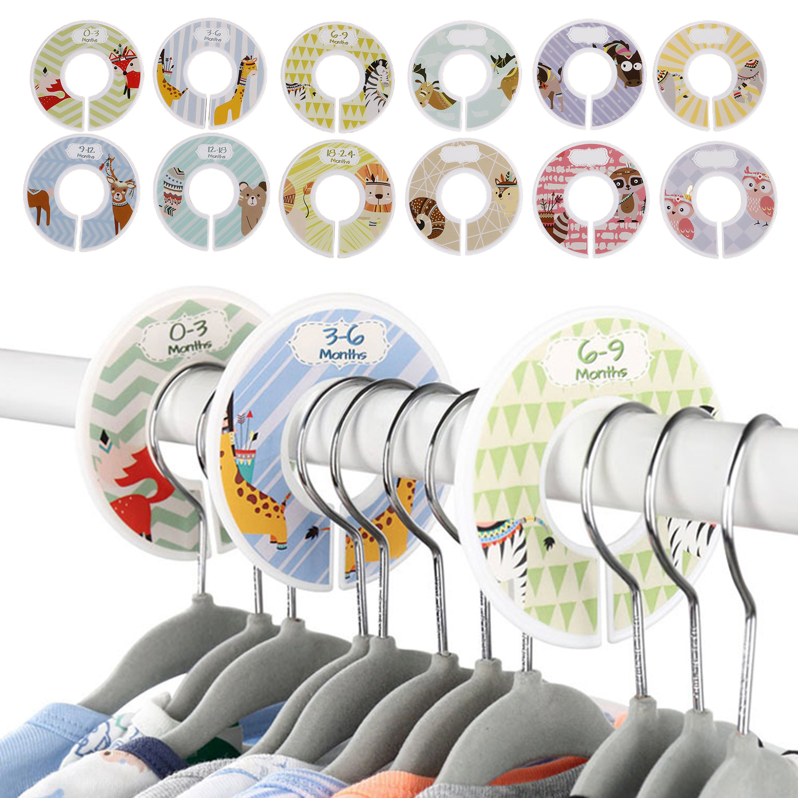 Baby Clothing Hanger Dividers - Baby Kids Clothes Hanger Rack Size