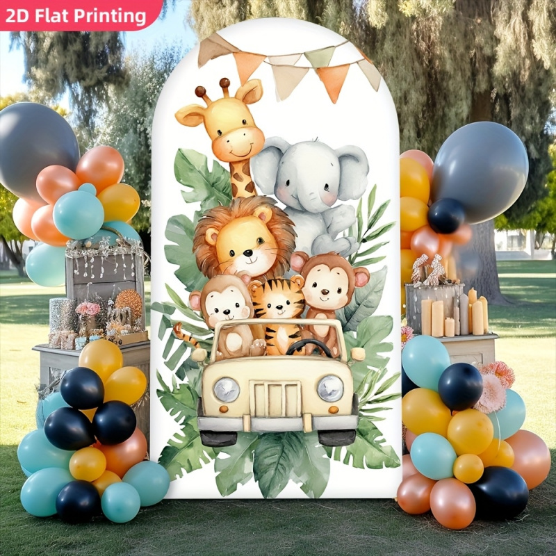 Baby Clothing Easter - VIKAMA Arch-Shaped Canopy Animal Print Decorative