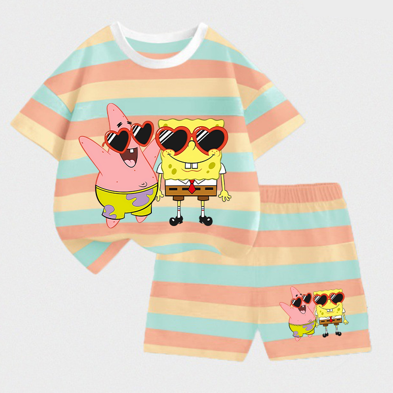 Baby Clothing Essentials - SpongeBobs SquarePants Kids T-shirt Shorts Set