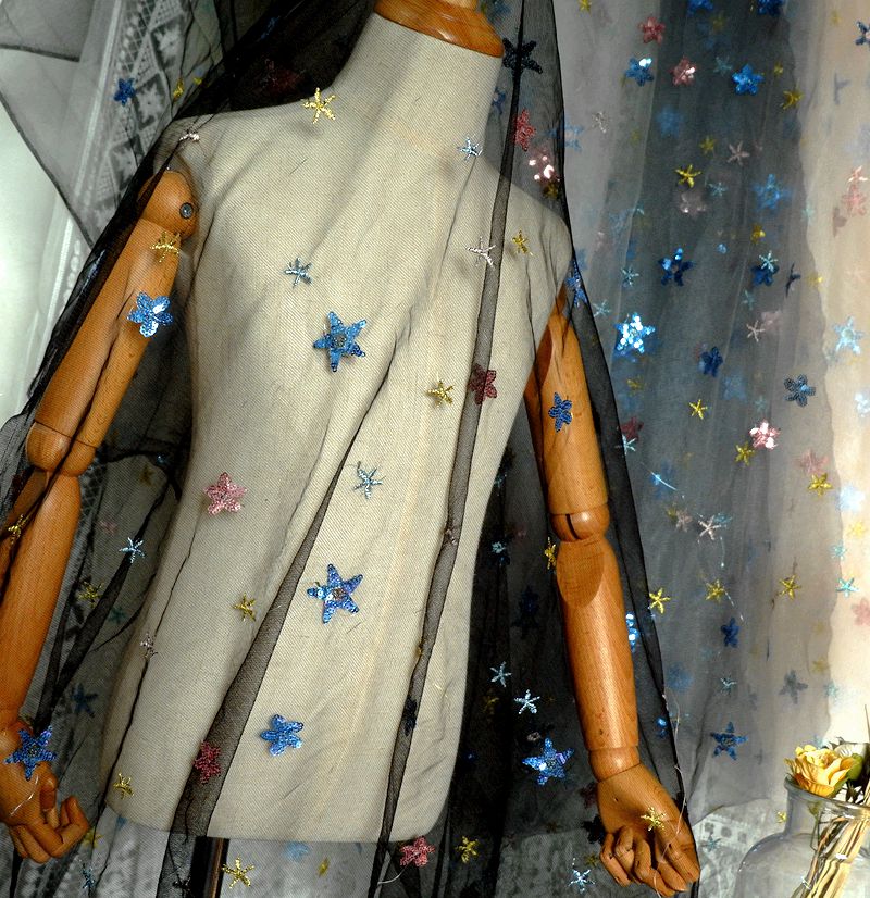 50x150cm Embroidered Star Net  - Baby Clothing Organic recensione e prezzo