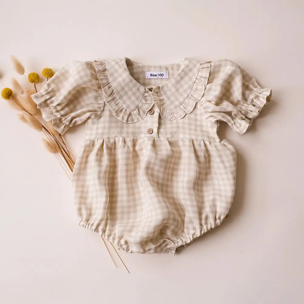 Plaid Baby Girl Jumpsuit Cotto - Baby Clothing Stores recensione e prezzo