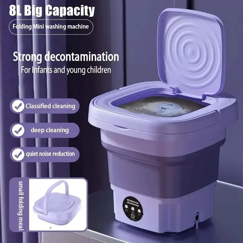 8L Foldable Washing Machine wi - Baby Clothing Washing Machine recensione e prezzo