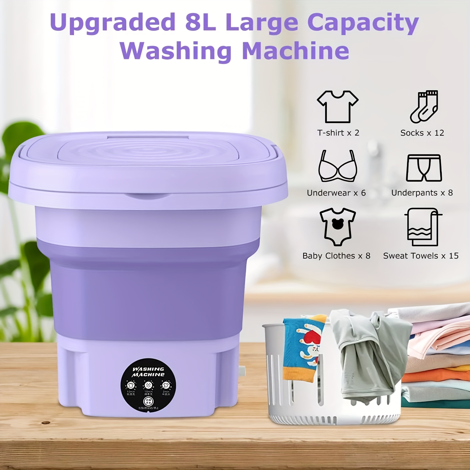 Portable Washing Machine with  - Baby Clothing Washing Machine recensione e prezzo