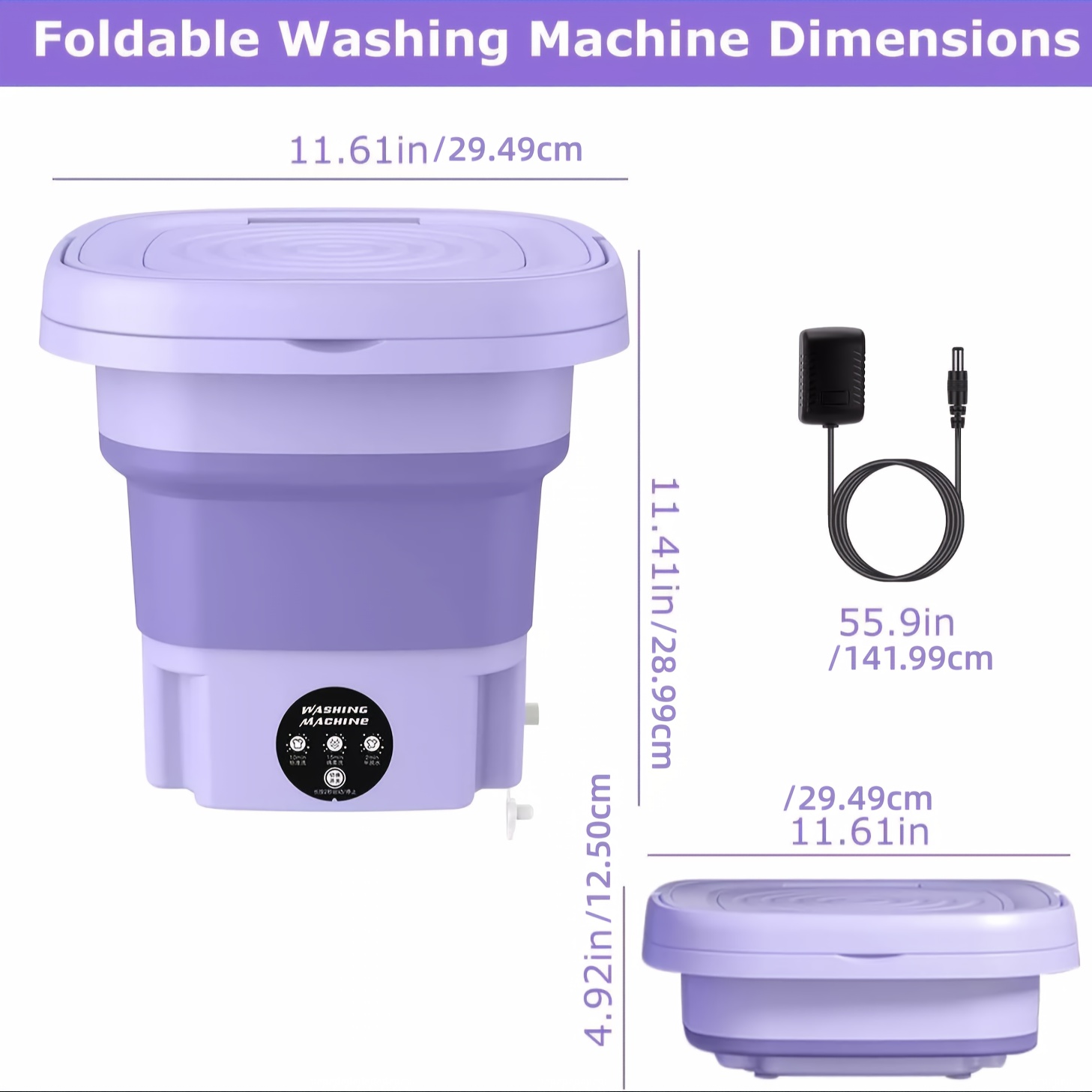 Portable Washing Machine with  - Baby Clothing Washing Machine recensione e prezzo