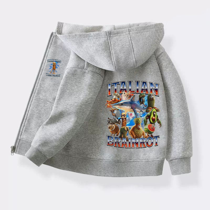 Autumn Italian Brainrot Hoodie - Baby Clothing Zipper recensione e prezzo