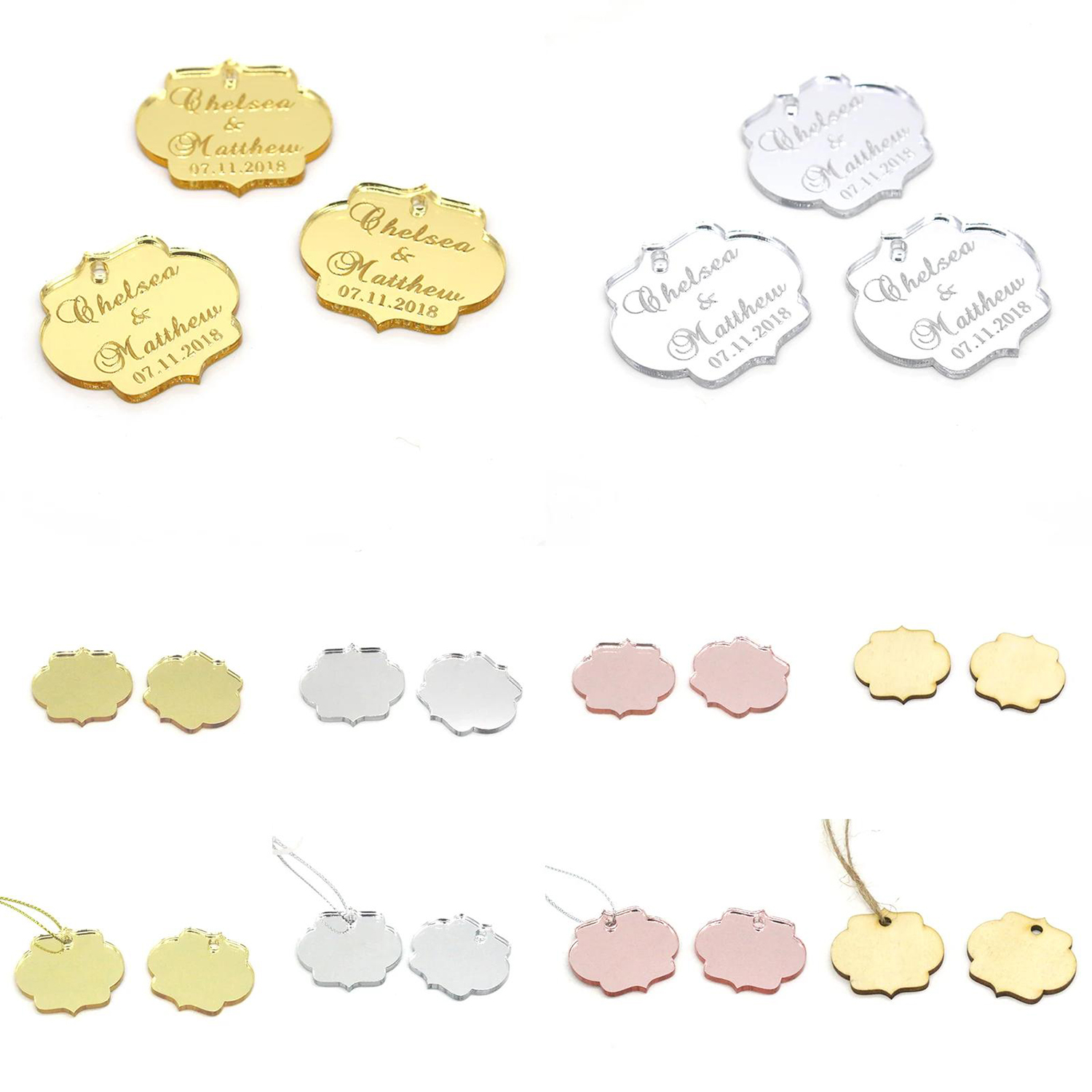 20/50/100Pcs Custom Wedding Pa - Baby Clothing Easter recensione e prezzo