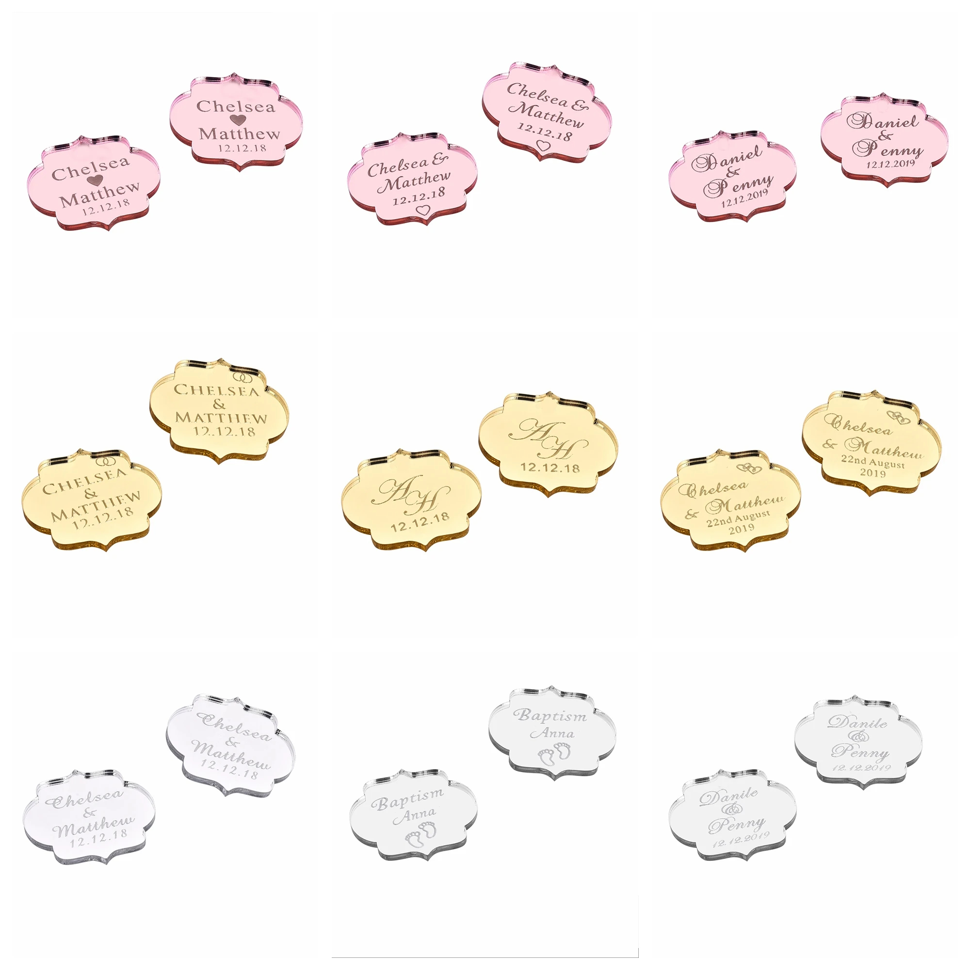 20/50/100Pcs Custom Wedding Pa - Baby Clothing Easter recensione e prezzo