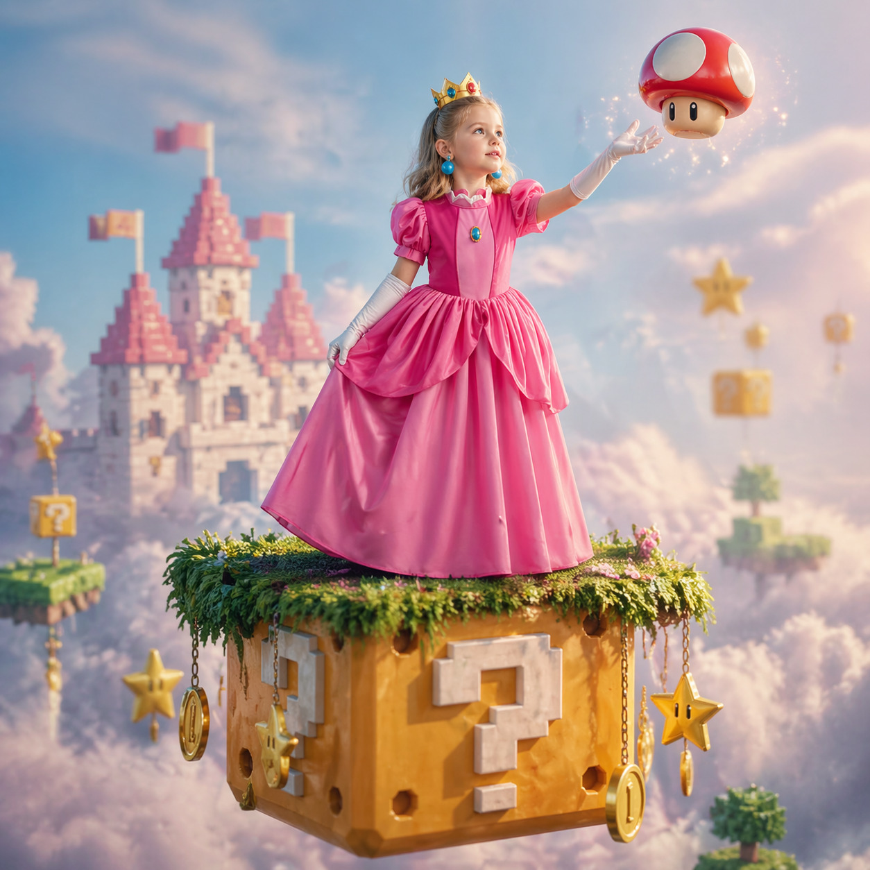 Princess Peach Style Dress Up  - Newborn Gift Set recensione e prezzo