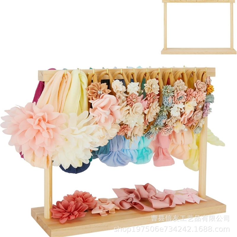 Wooden Baby Headband Holder Or - Baby Clothing Display Stand recensione e prezzo