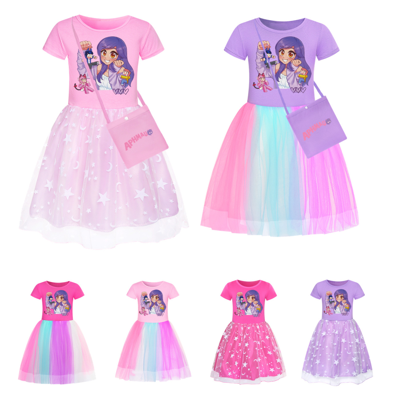 Aphmau Dress Kids Cute Short S - Baby Clothing Line recensione e prezzo