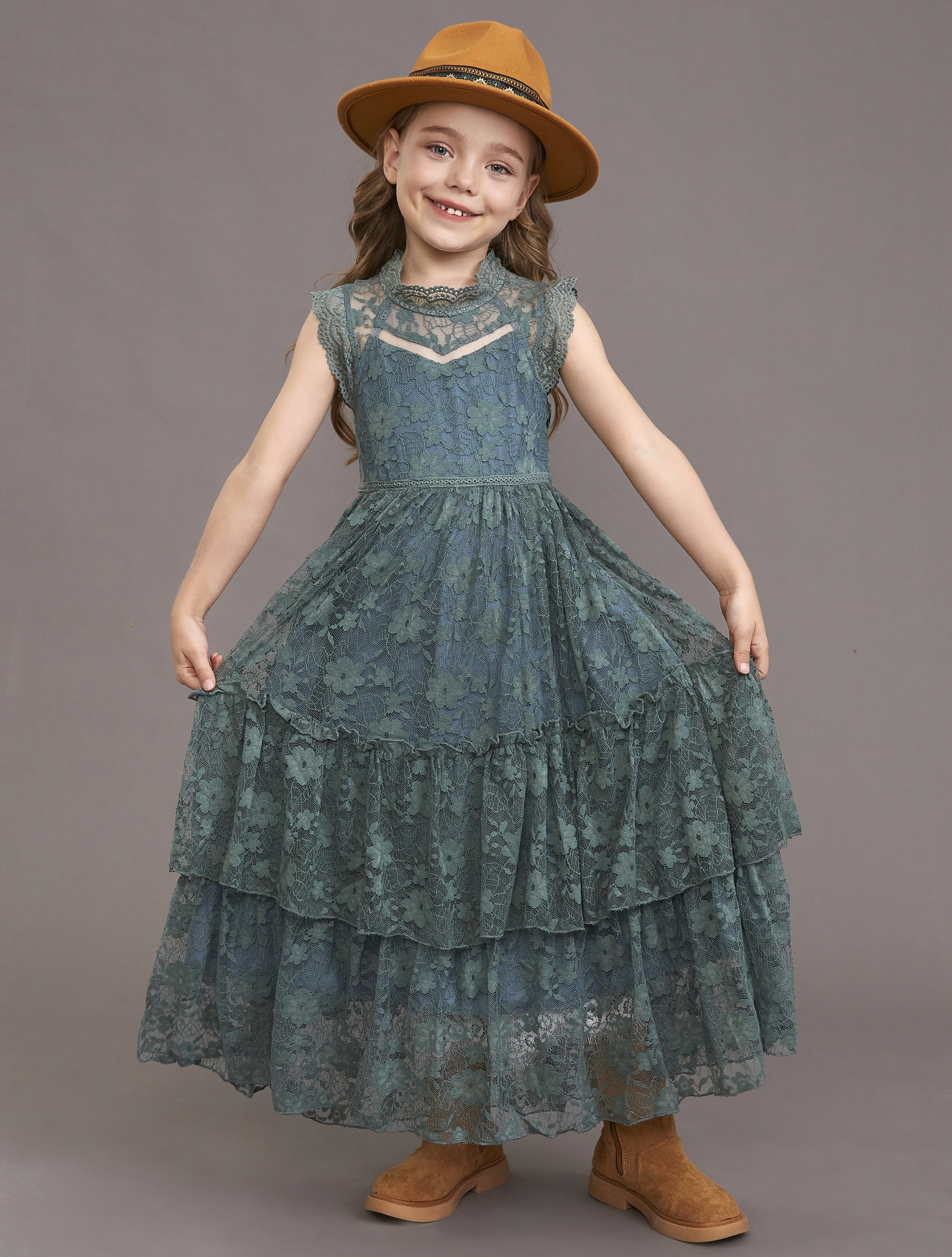Girls Flower Dress Lace Cotton - Baby Clothing Line recensione e prezzo