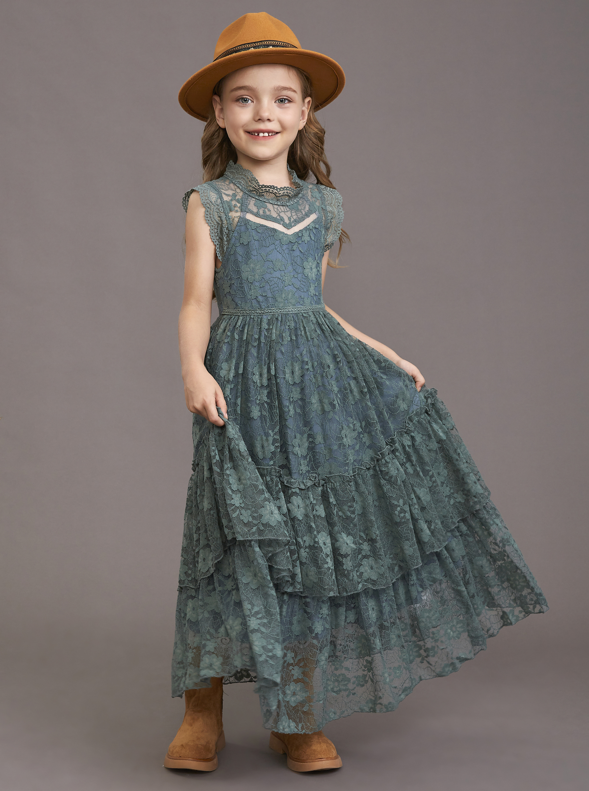 Girls Flower Dress Lace Cotton - Baby Clothing Line recensione e prezzo