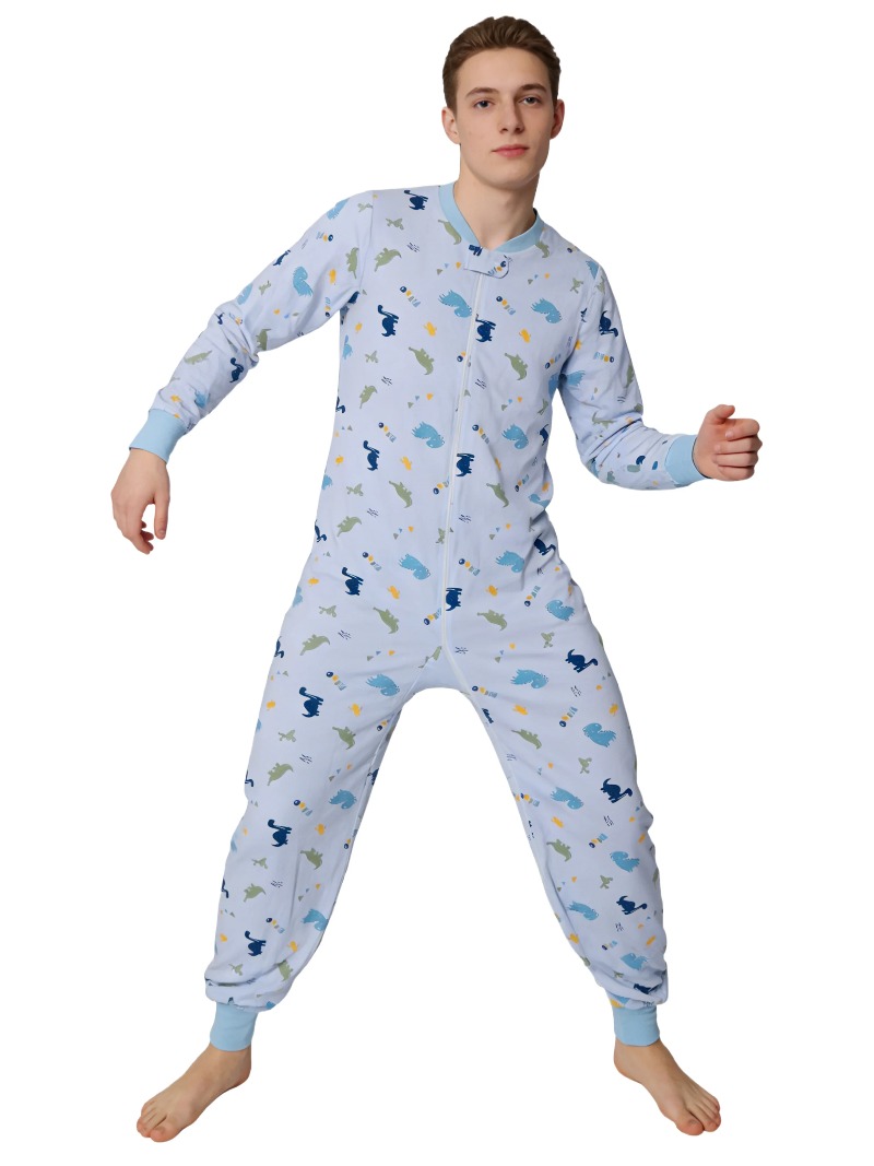 XXXL Adult Underwear Blue Dino - Baby Clothing Zipper recensione e prezzo
