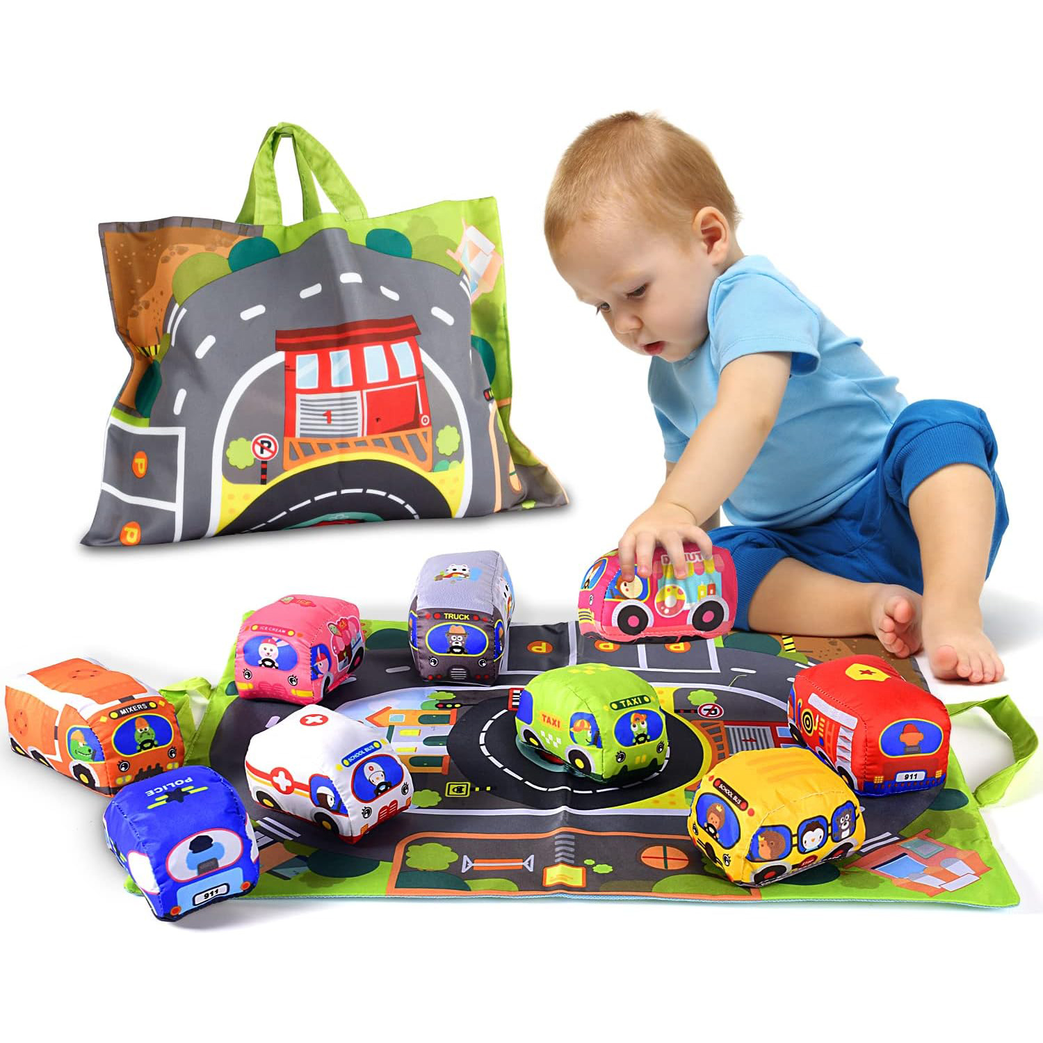 Soft Fabric Car Toy Set for Ba - Newborn Gift Set recensione e prezzo