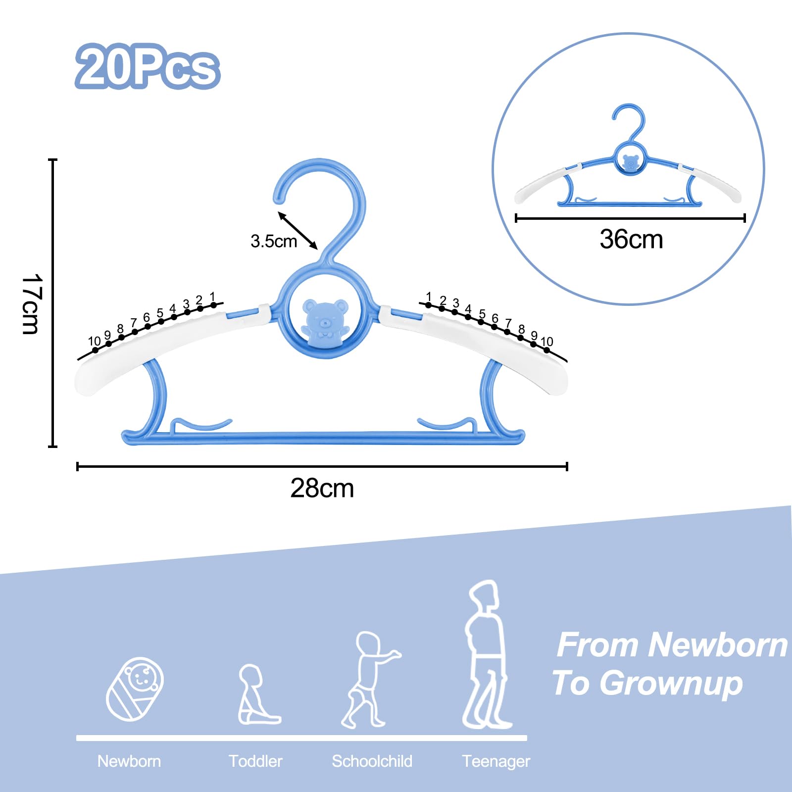 Non-slip Baby Clothes Hanger A - Baby Clothing Stores recensione e prezzo