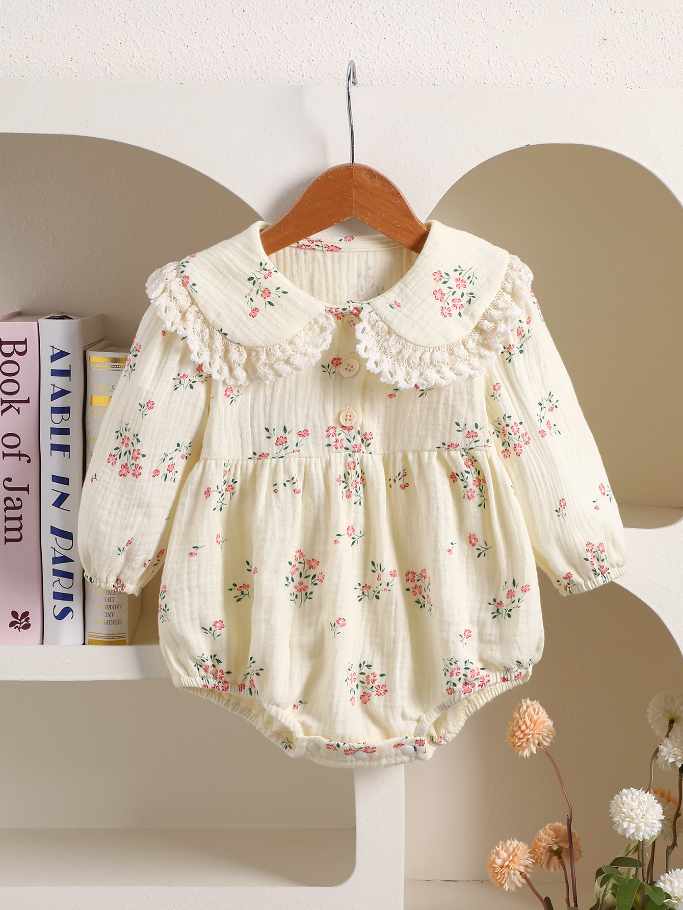 Baby Floral Embroidered Long-S - Baby Clothing Stores recensione e prezzo
