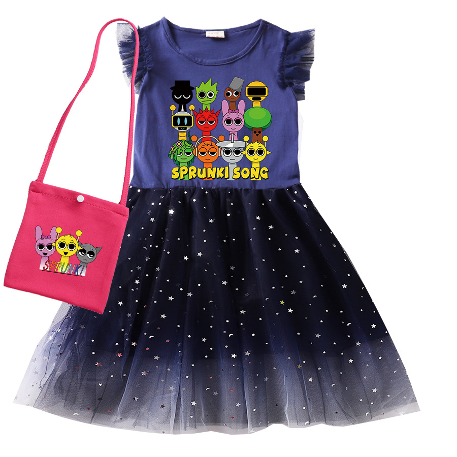 Cute Sprunki Cartoon Kids Dres - Baby Clothing Line recensione e prezzo