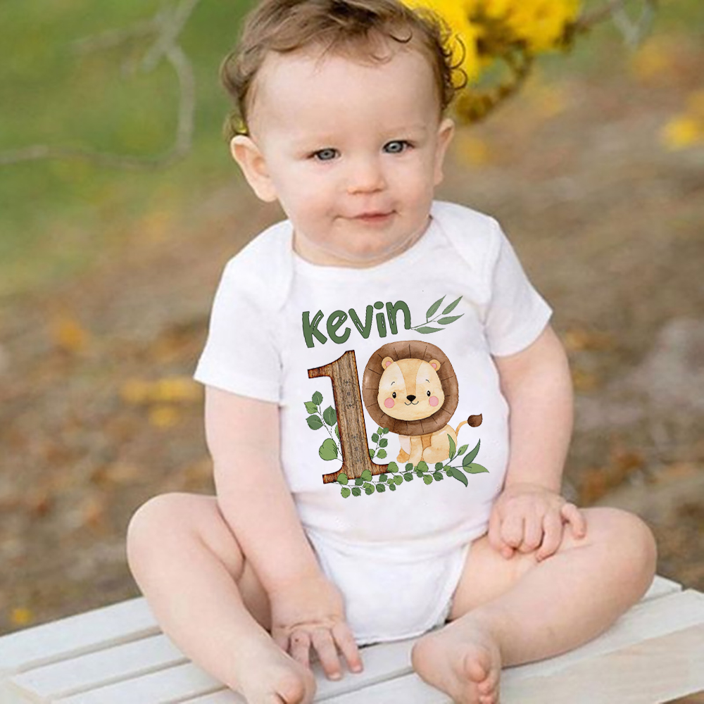 Personalised Safari Animal wit - Baby Clothing Name recensione e prezzo